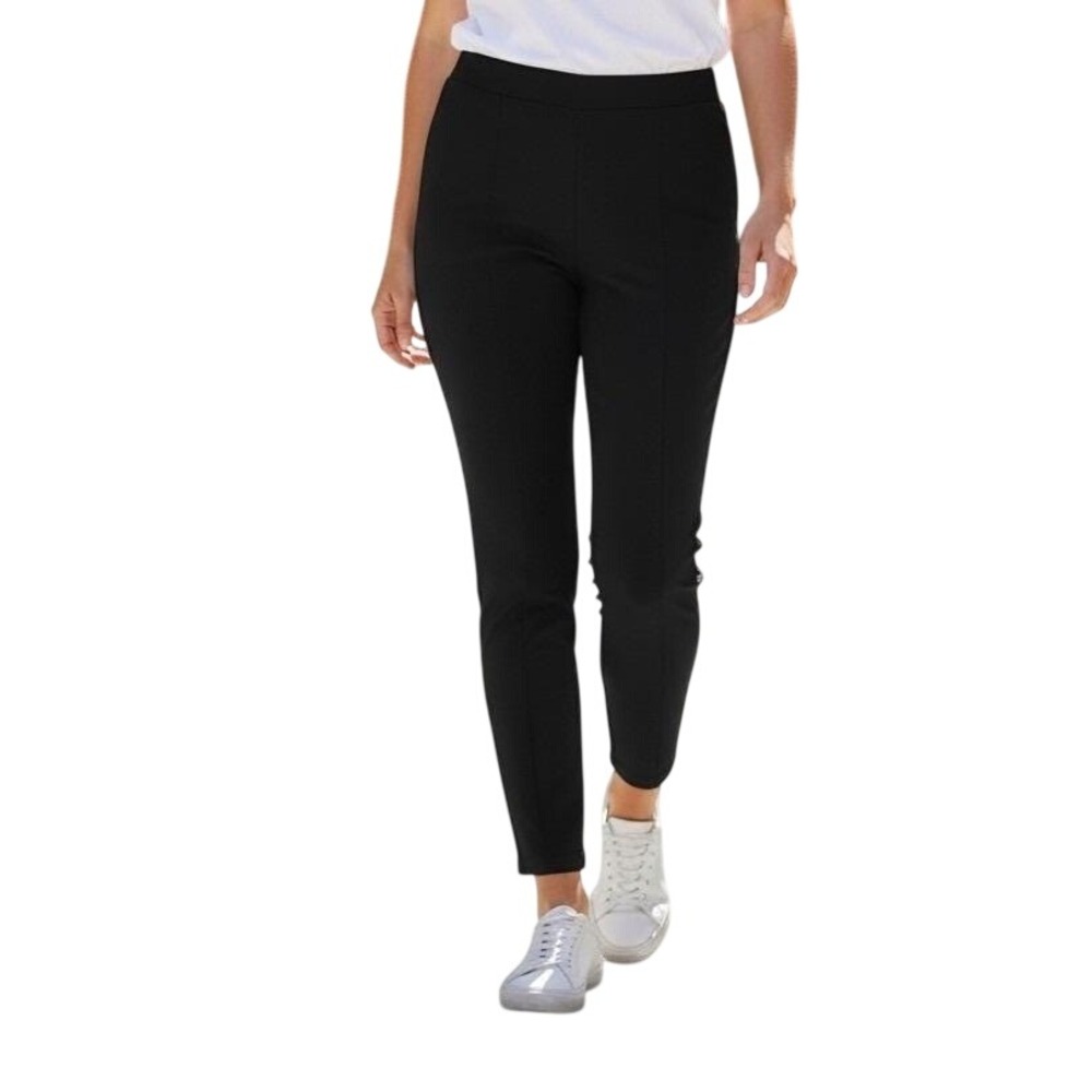 MM LaFleur New York Navy Straight Leg‎ Pants  Size 10 Organic Cotton Elastane